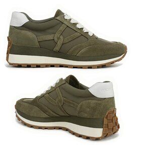 Veronica Beard Valentina Army Green Sneakers Women Size 6.5